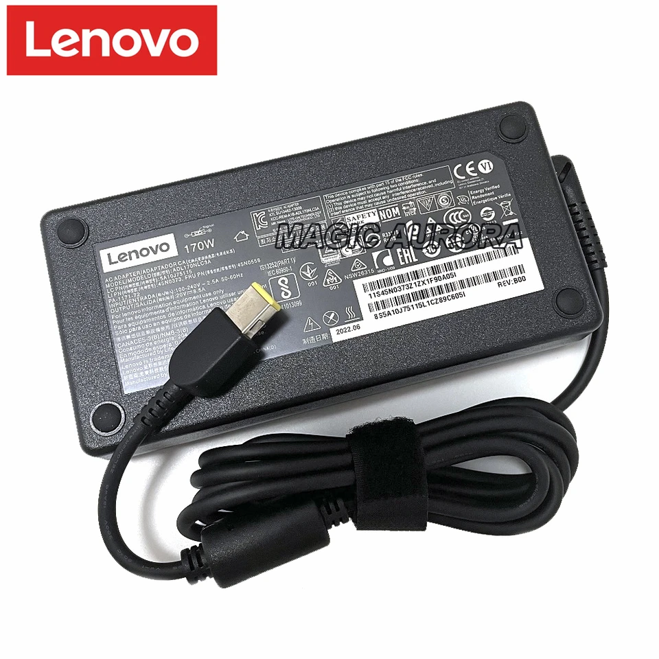 Original Lenovo Legion Y7000P-1060 Y720-15 P50 P51 P70 P71 T440P T540P W540 Adaptér nabíjačky laptopu 20V 8.5A 170W ADL170NLC3A