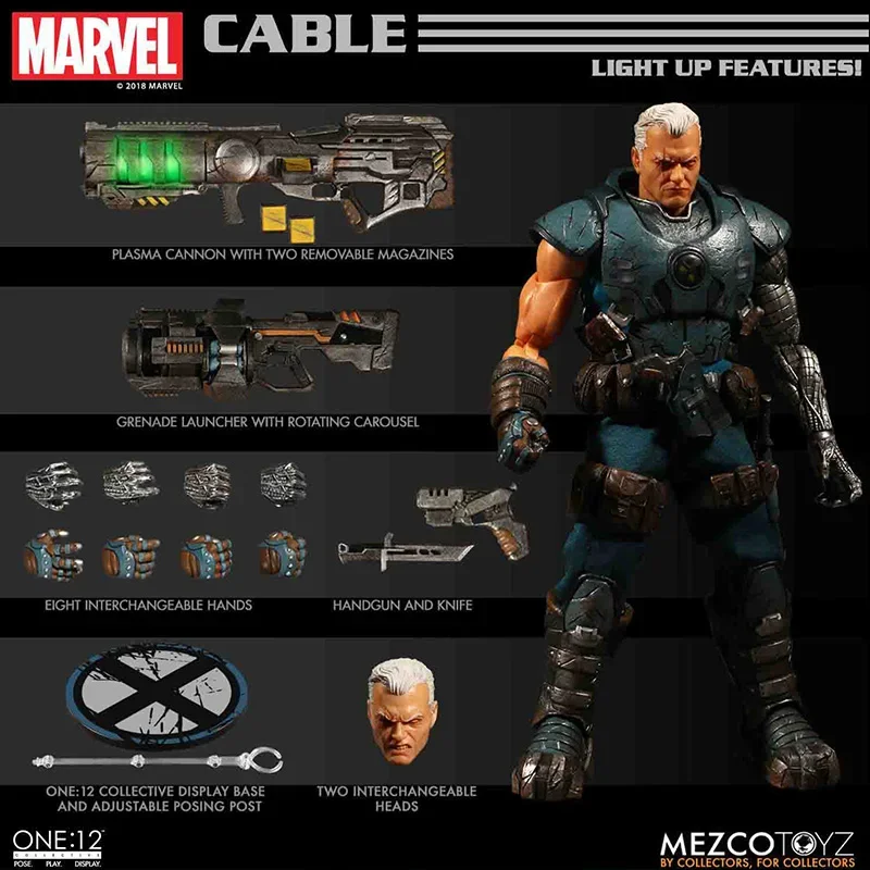 Original Mezco One: 12 Cable Anime Action Collection Figure Model hračky darčeky pre deti