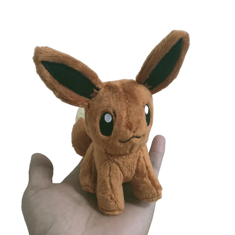 Original Pokemon Eevee mini karikatúra plyšové hračky s dĺžkou 12 cm kawaii detský darček