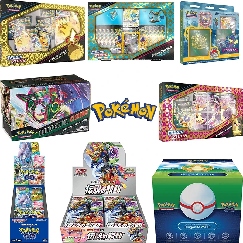 Original Pokemon TCG Majstrovstvá sveta Build & Battle Stadium Pokémon Go Dragonite Vstar Crown Zenith Leskiny Zacian Card Game
