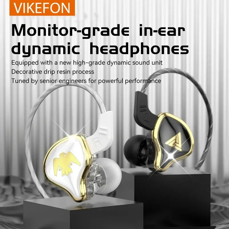 Original QKZ AK6 Ares Dynamic Earphones Detachable Cable HIFI Music In Ear Noise Cancelling Sport Gaming Headsets PK EDX PRO 1DD