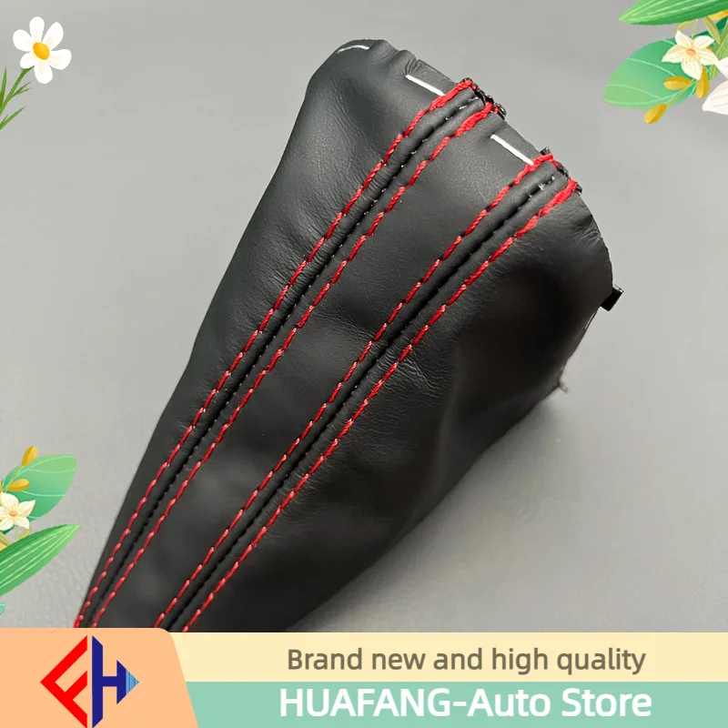 Original RHD DSG Gear Shift Gomb Dust Dust Cover Red Stiching for Golf 6 Mk6 GTi Gli Scirocco 1K2713203 Vysoký kvalitný