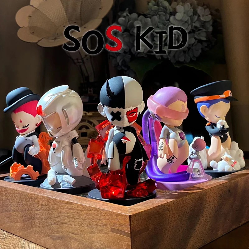 Original SOS Kid Series Series Series Blind Box Mystery Box Anime Obrázok 1pc/6pcs Prekvapivé hračky karikatúry Model Collection
