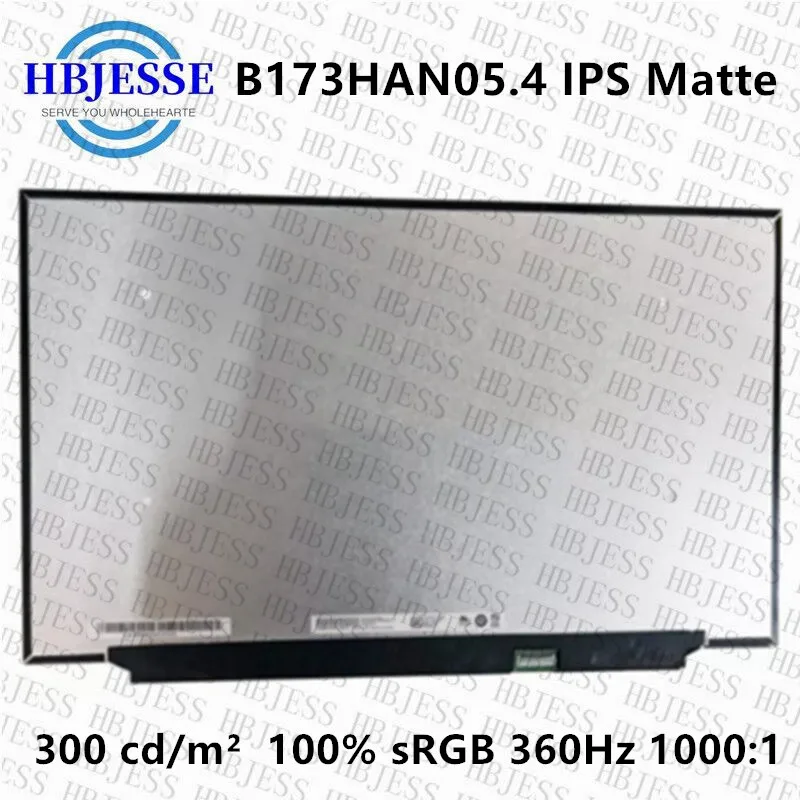 Originál 17,3 palca B173Han05.4 pre LCD obrazovku LCD LCD Dell Asus Acer Razer 100% SRGB FHD 40PIN EDP 360 Hz