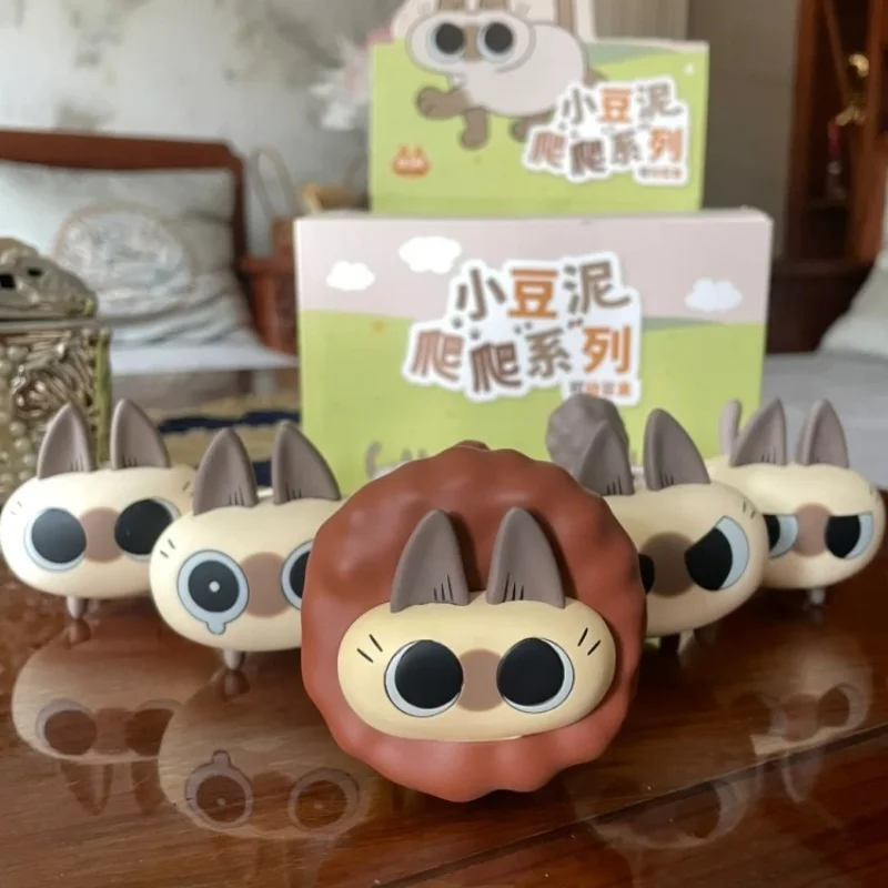 Originál Azukisan Siamese Cat Shake Forest Little Bean Bud Mobile Girls Girls Girble Figures Siamese Cat Toys