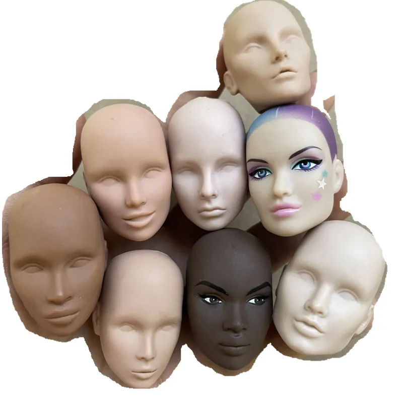 Originál it fr doll hlava adele elise veronique nadja prax make up Bald Heads Dolld Accessories