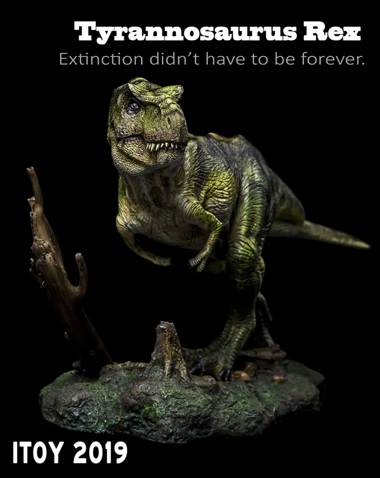 Originál itoy zelený tyrannosaurus tyrannosaurus 1:35 premaľovaná verzia 3. vydanie Jurský dinosaurus hračkársky model 40 cm