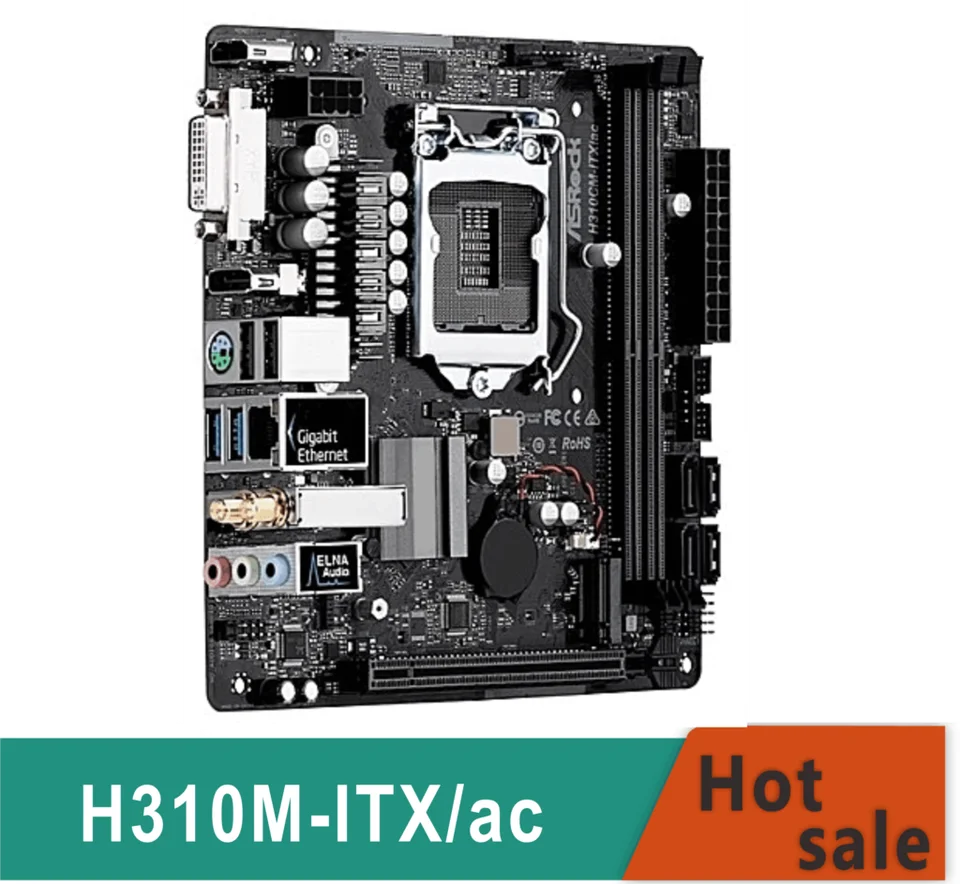 Originál ITX HTPC H310M-ITX/AC Desktop 1151 Zásuvka H310 LGA1151 DDR3 USB3.0