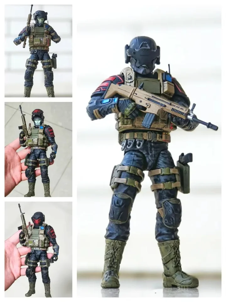 Originál na sklade čerstvá opica 1/12 Eagle Team Monster Power 1 Wave Van Helsing Crimson Moon 6 palcov akčné figuríny Hračky