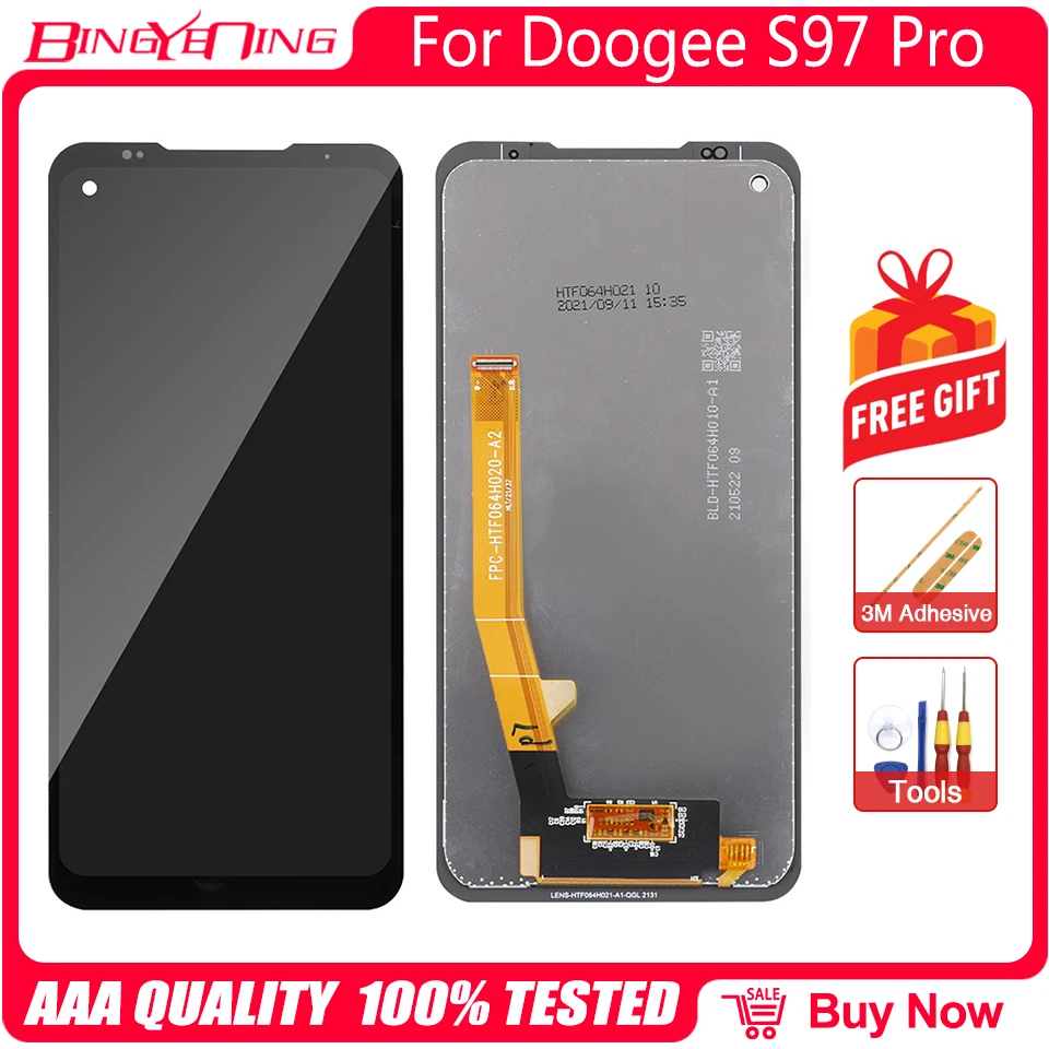 Originál pre Doogee S96 Pro S96 GT LCD a dotyková obrazovka Digitalizátor Display Modul Výmena dielov pre Doogee S97 PRO LCD Mobil