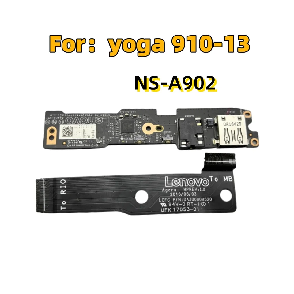 Originál pre Lenovo Yoga 910 Pro Yoga 910-13ikb Audio doska USB s Cable Cyg50 NS-A902 DA30000H5330 DA30000H520