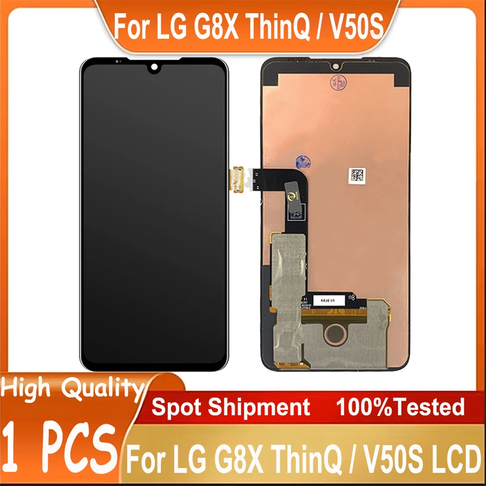 Originál pre LG G8X Thinq V50S LCD displej obrazovky dotykový panel Digitalizátor Zostava výmeny LMG850EMW obrazovky