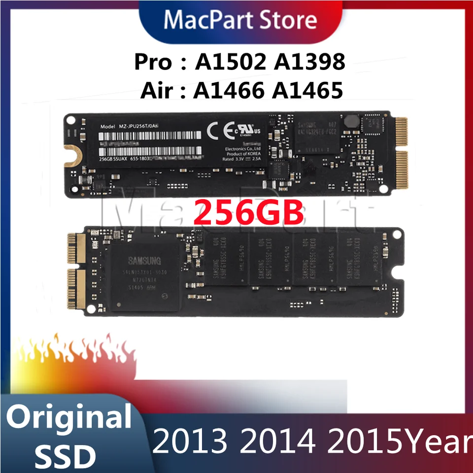 Originál pre MacBook Pro sietnicu A1502 A1398 SSD MacBook Air Air A1465 A1466 SSD 256G SSD 2013 2014 2015 Rok Solid State Disk Disk