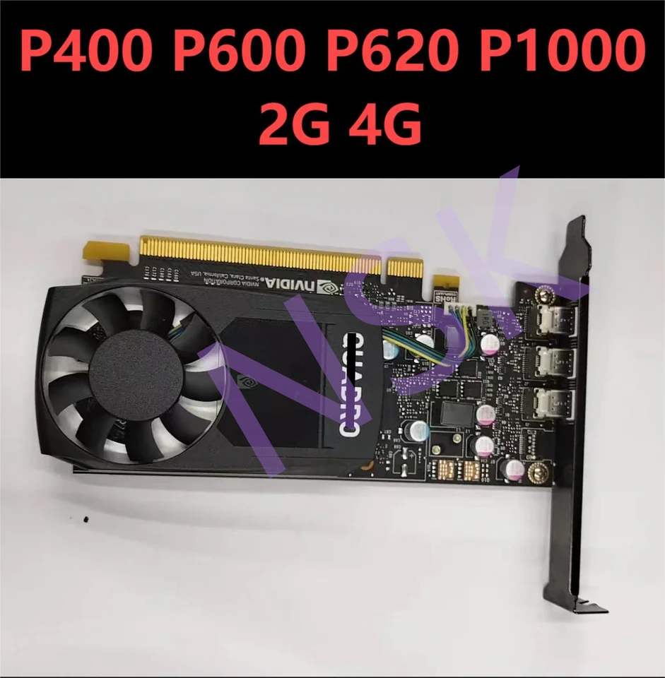 Originál pre NVIDIA Quadro P400 P600 P620 P1000 2 GB/4G GDDR5 PCI Express 3.0 X16 grafická karta Mini DP Professional Graphics Card