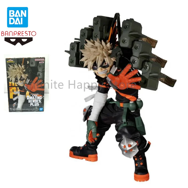 Originál v sklade Bandai banpresto My Hero Academia Amazing Plus Bakugou Katsuki scenéria Figuríny Ozdoby anime filmy Cartoon