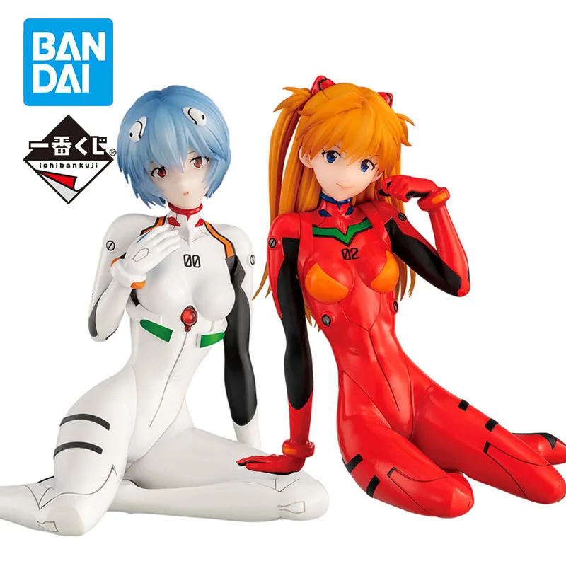 Originál v sklade Bandai Ichiban Kuji Ayanami rei asuka Langley Soryu Figure Anime Evangelion Model Original Boxed Toy