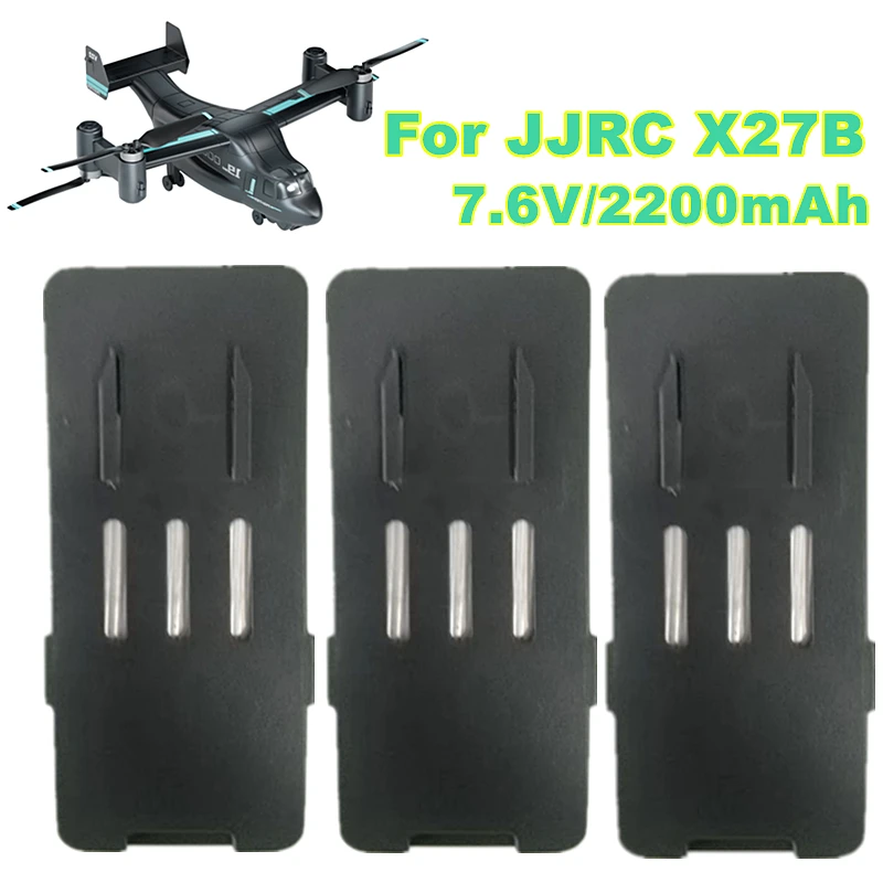 Originálna batéria pre JJRC X27B Drone 7,6V 2200 mAh LiPo batéria pre JJRC-X27B Helikoptéry UAV Spart diely