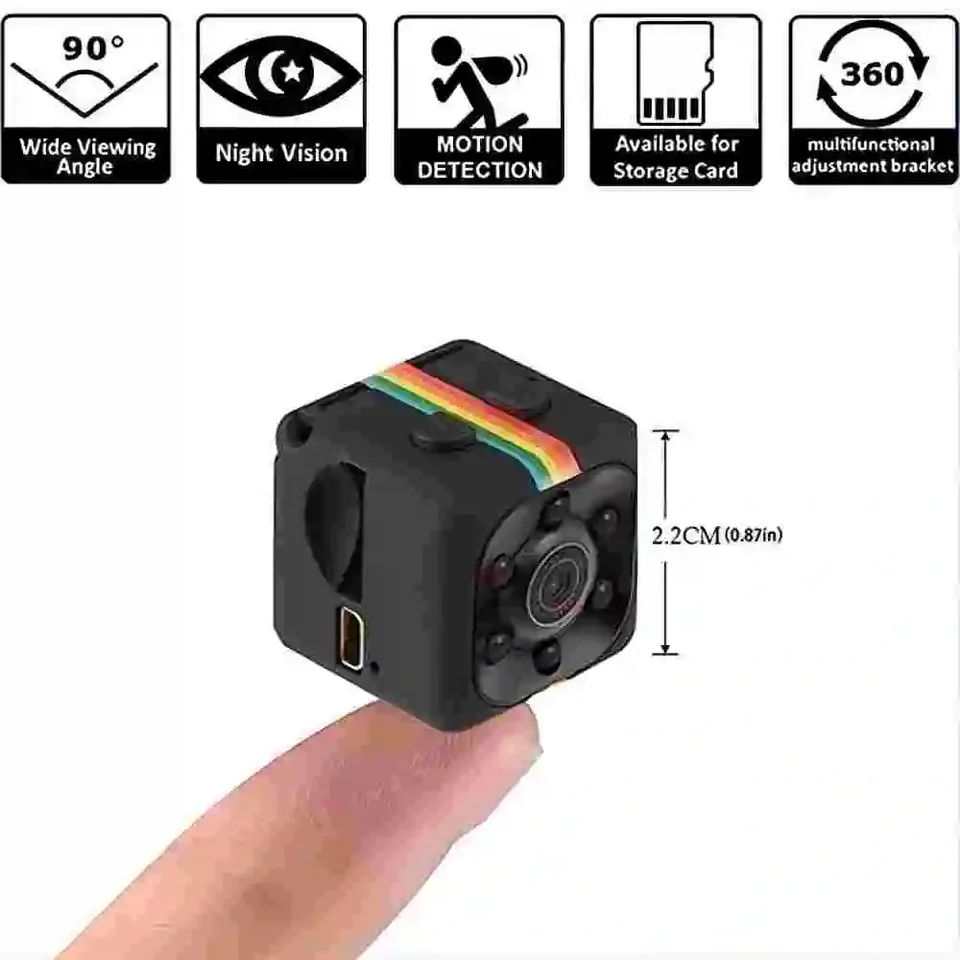 Originálna Mini fotoaparát SQ11 1080p HD Micro Camera 30 Rámová akcia Videokamera Sports DV Outdoor GoPro Night Vision Support 128G