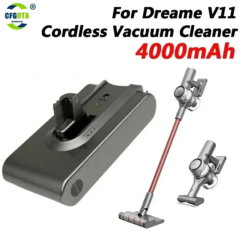 Originálna náhradná batéria pre Dreame V11 V11SE V12 VVT1 VVN6 VVA1 Wireless VACUM CLEAMER 18650 BATCEL