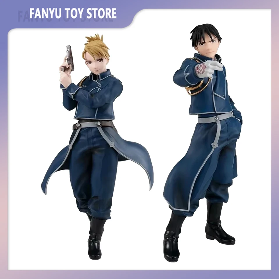 Originálna postava Fullmetal Alchymista FA Roy Mustang Riza Hawkeye Anime postava Action Zbierka PVC Model Model detské hračky Darčeky