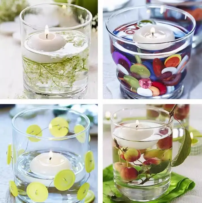 Originálna ručne vyrábaná aromaterapeutická sviečka, želé vosk, čerstvé a elegantné, výklenky narodeniny