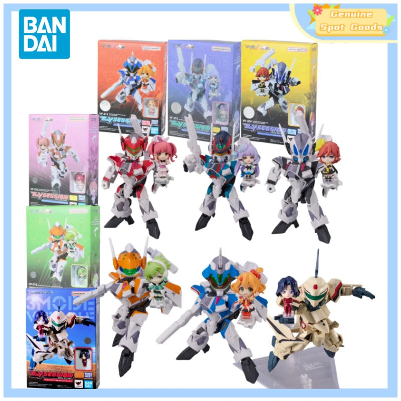 Originálne bandai malá relácia Super Dimension Fortress Macross Anime Action figures Model hračky darček pre hračky koníčky deti