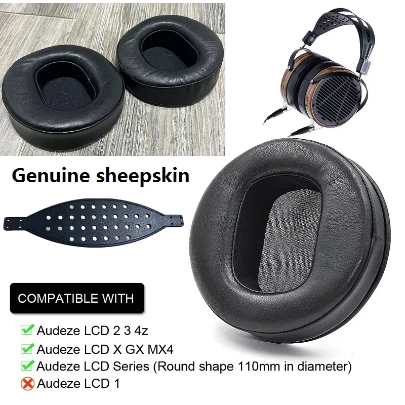 Originálne doštičky z ovčej kože pre Audeze LCD-2/LCD-3/LCD-4/LCD-MX4/LCD-GX/LCD-X/LCD-XC