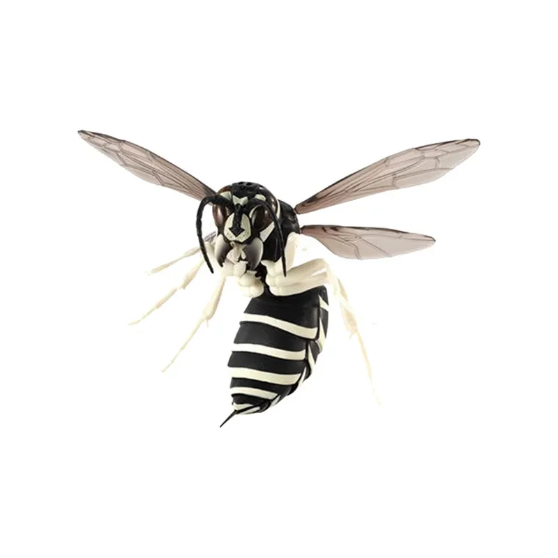 Originálne hračky Gashapon Simulované biologické modelky hmyz sršne čierna a biela WASP akčná figurína Ozdoby