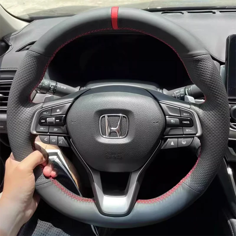 Originálne kožené auto volant na volant pre Honda Accord 10 2018-2020 Insight 2019 ručne šité špeciálne automatické diely