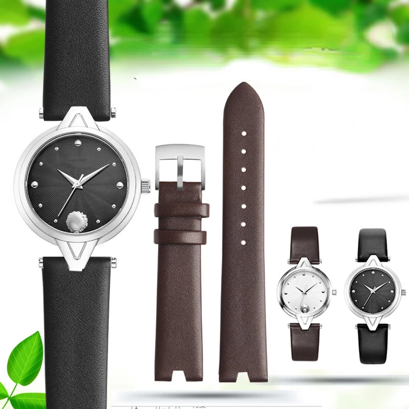 Originálne kožené hodinkové popruhy pre verzus Versace VSPCI5621 SCI070016 Vodotesné konkávne konkávne príslušenstvo pre poták 18 mm
