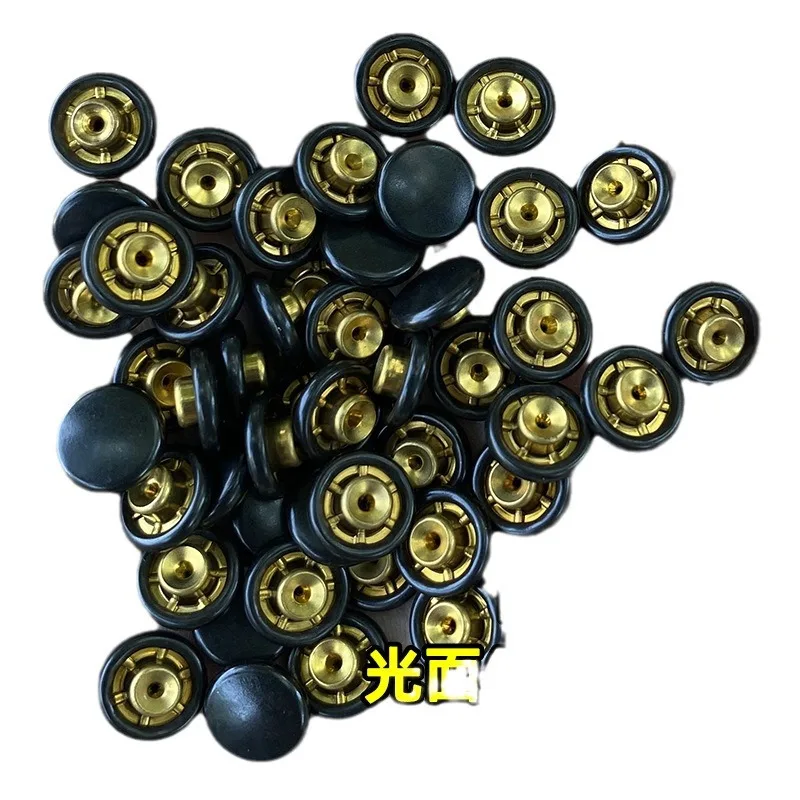 Originálne medené nity YKK, džínsy, tlačidlá Nivet, rohové cvočky, vreckové cvočky, lesklé medené gombíky, čierny bronz, 7,8 mm