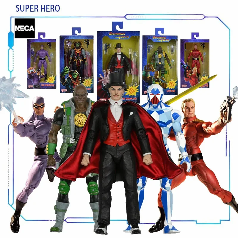 Originálne modelové súpravy NECA OE Zeme Mandrake Ming Garax Lothar Anime Figing Hračky zberateľské pre chlapcov 177 mm