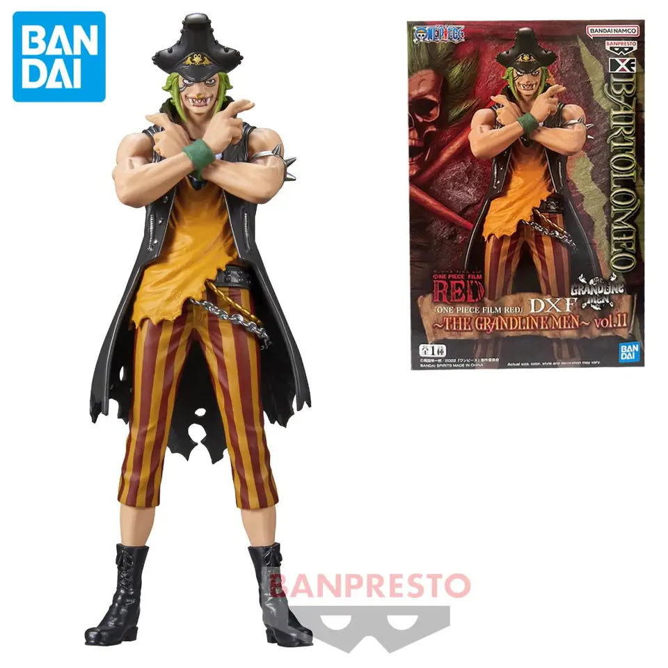 Originálne oficiálne originálne anime figúrky Banpresto dxf One Piece Bartolomeo Anime Originálny zberateľný dekoráciu modelu