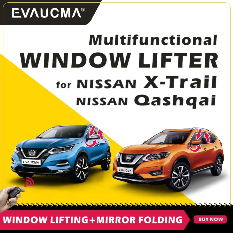 Originálne okenné okno s výkonom vozidla zatvorenie/otvorenie systému pre Nissan X-Trail Qashqai Remote Windows Closer Lisher Roll Up/Down pre J11 T31 T32