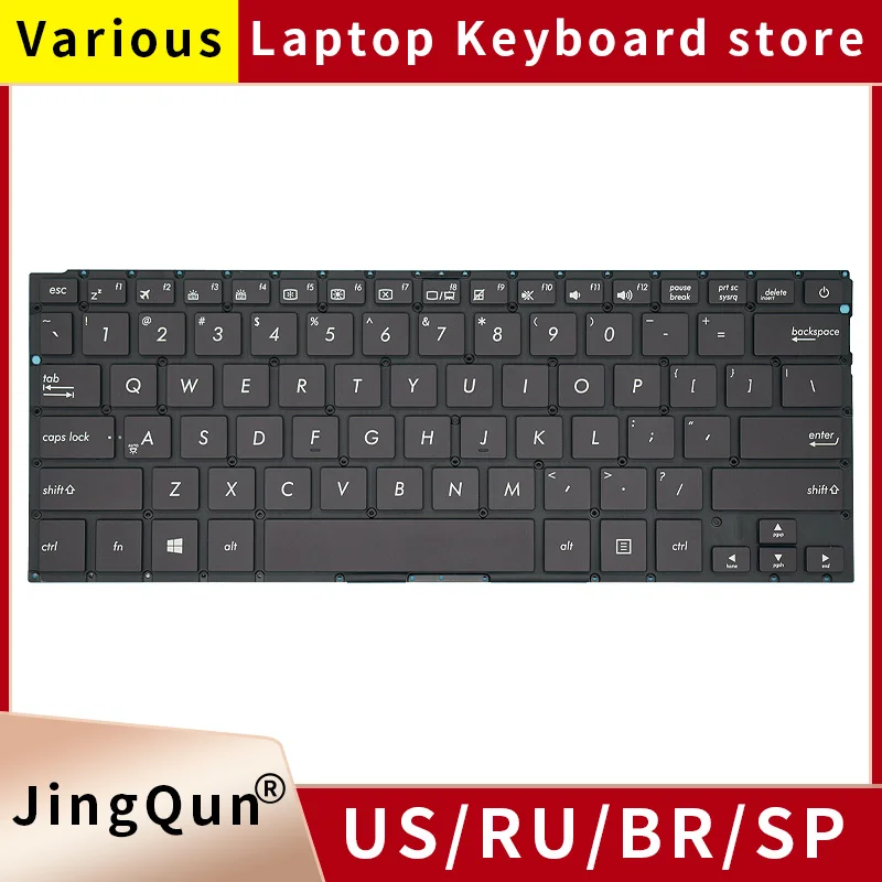 Originálne podsvietenie Klávesnice pre ruské notebook pre ASUS Zenbook RX410U RX410UK RX410UQ UX310U UX310UK UX310UQ UX410 RX310 U310U