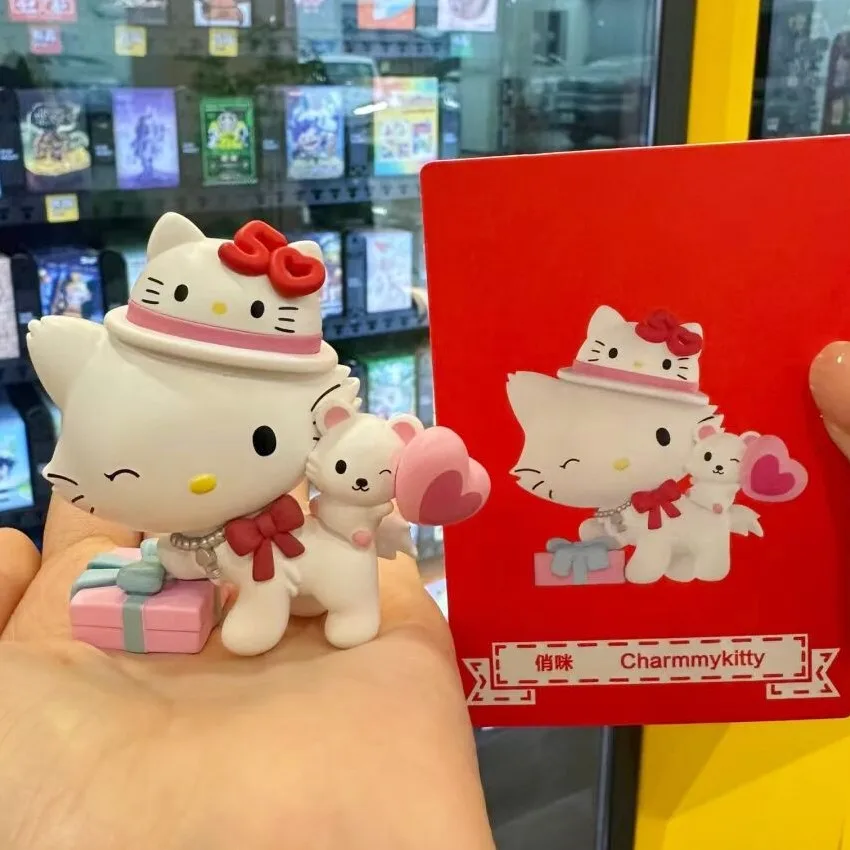 Originálne postavy Sanrio Blind Box Hellokitty 50. výročie série hračiek anime figúrka tajomstva box dekor vianočný darček