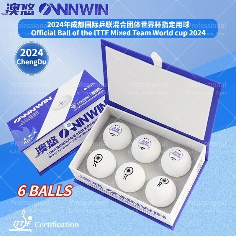 Originálne stolné tenisové loptičky 2024 Oficiálne loptičky Mixal Team World Cup ITTF V40+ Ping Pong Balls 3 Hviezdne súťaž