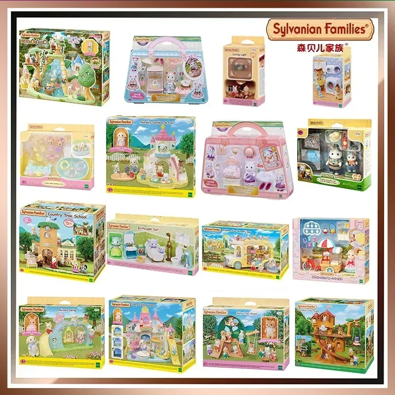 Originálne sylvaniánske rodiny módne hracie sada princezná šaty dúhová zábava škôlka Ternurins kawaii zbierka narodeninový darček