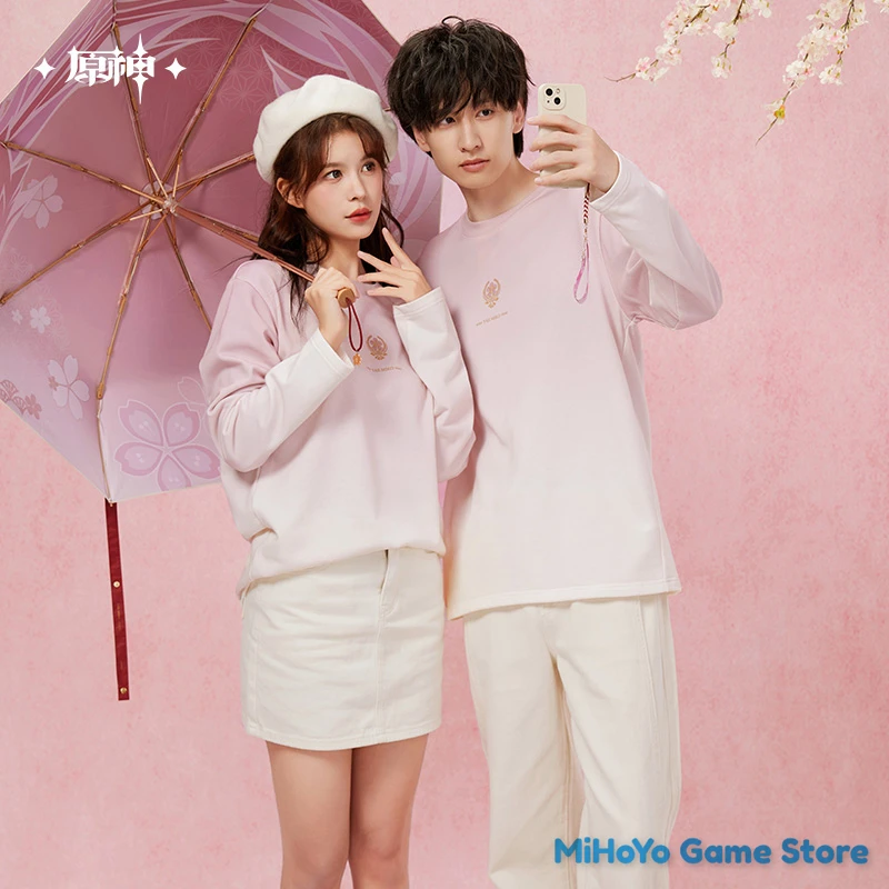[Originálne] Yae Miko Gradient s dlhými rukávmi Tričko Mihoyo Oficiálny Genshin Impact Yae Miko Téma Impress Series Gradient Tops