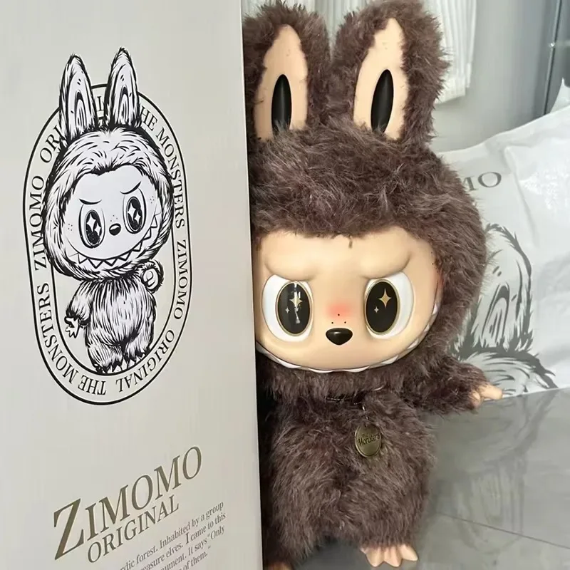 Originálny 58 cm zimomo veľký veľkosť som našiel sériu u vinylovej bábiky akčná figúrka Labubu Zbierka hračiek Ozdobte prekvapenie darček