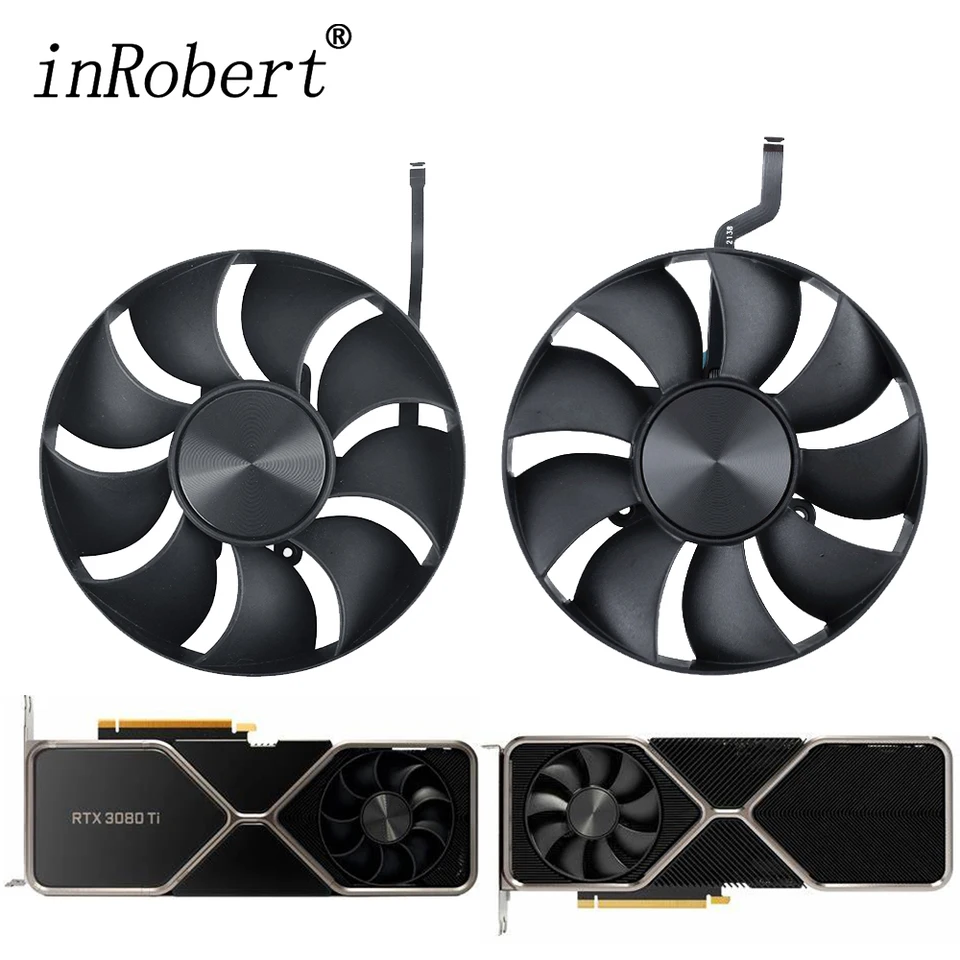 Originálny 85 mm RTX3080 RTX3080TI VETIKÁLNE VETICKÉHO KARTY pre NVIDIA GEFORCE RTX 3080 3080TI GRAFICKÁ KARTA CONBILOVANIE VETICKÝCH