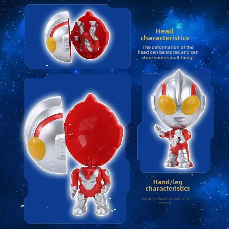 Originálny AOTE Superman Transformers Toy q verzia Doll Twist Egg Doll figure robot animácia Animácia chlapec a dievča narodeniny darček