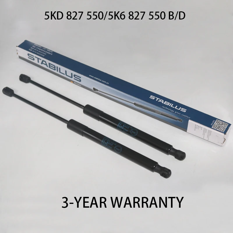 Originálny automobilový štýl zadného kmeňa šokového výťahu Tailgate Plyn Plyn Strut for Golf 6 Golf 5 MK5 MK6 5KD 827 550 5K6 827 550B D