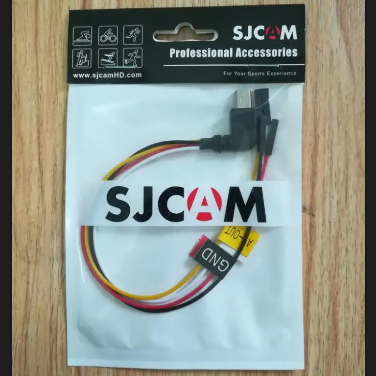 Originálny AV kábel pre SJCAM SJ7 Hviezda J6 Legenda SJ360 Series Action Action Active Accessories SJ7 SJ6 SJ360 FPV Video Video Cable