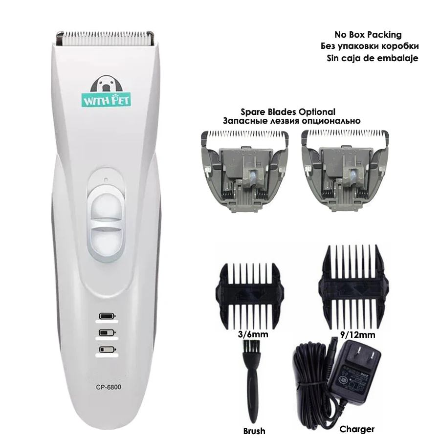 Originálny CP6800 Pes Hair Trimmer Profesionálny elektrický domácimi prácami Clipper nabíjateľný stroj na starostlivosť o mačku na mačku