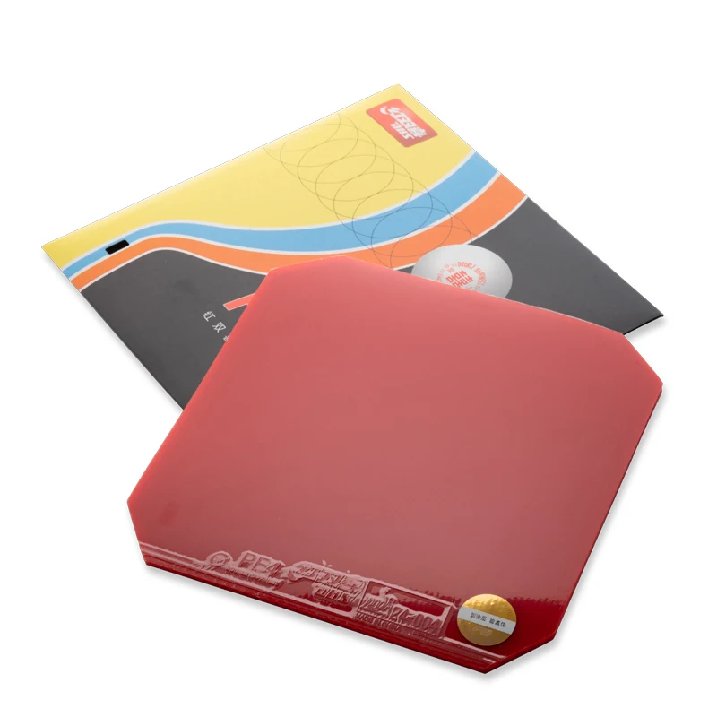 Originálny DHS PF4-50 TABLE TENIS GUBber (č. 50 Vysoký elastický červený špongia) PF4 Ping Pong Sponge