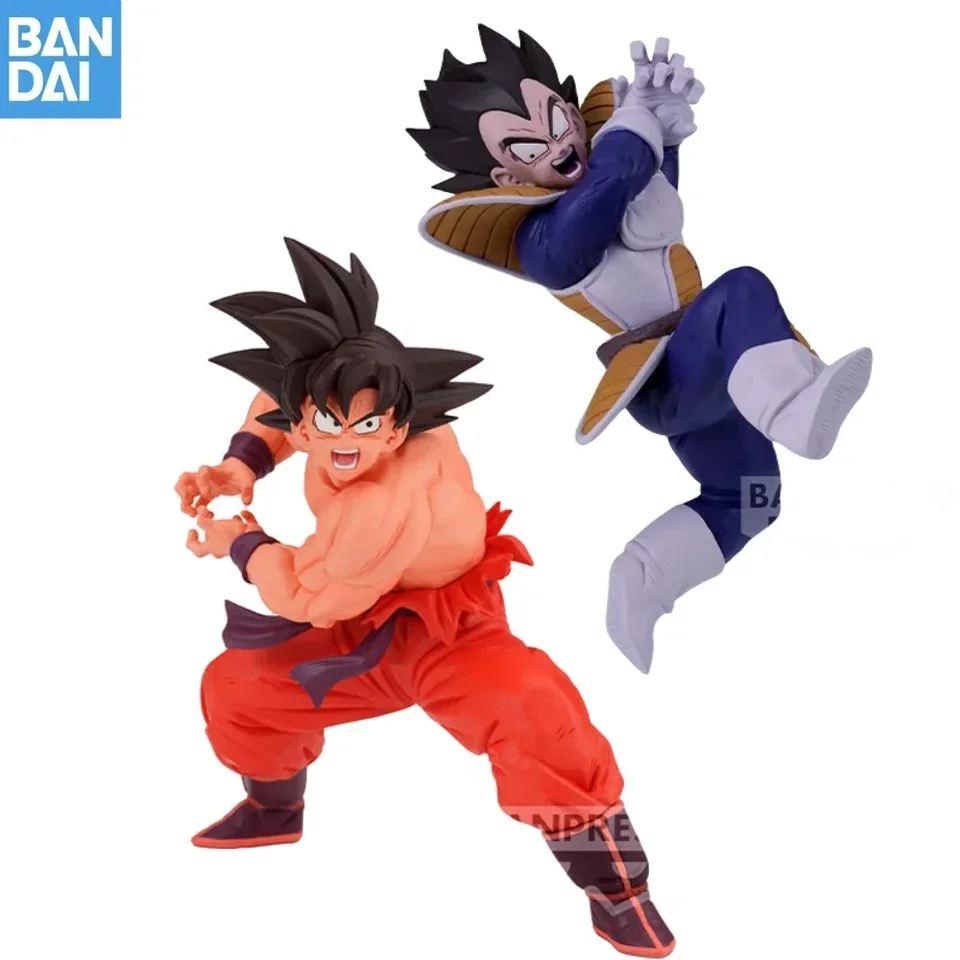 Originálny drak Ball Z Makers tvorcovia Son Goku vs Vegeta Anime figula modelu hračky akcie figúrky Super Saiyan Zhromažďovať bábiky dekorácie