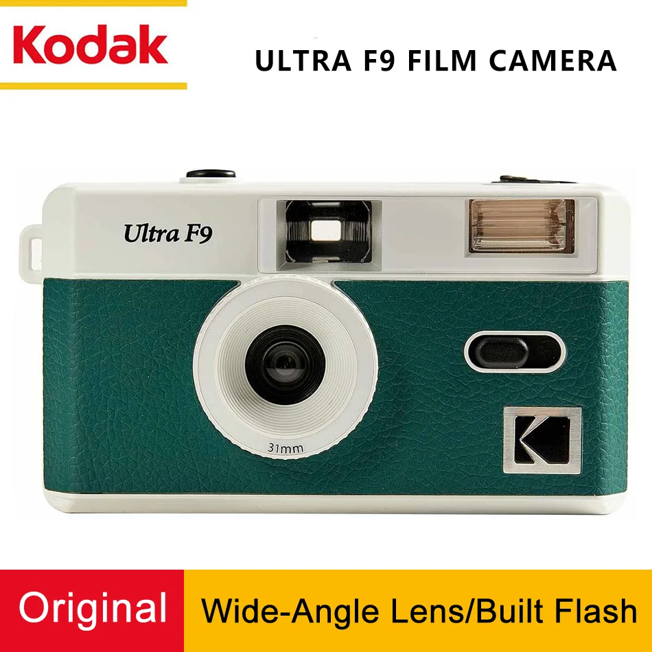 Originálny filmový filmový fotoaparát 35 mm ultra F9 Focus Free Opätovne použiteľný vstavaný flash viac farieb s balíkom prenosný mini roztomilý darček