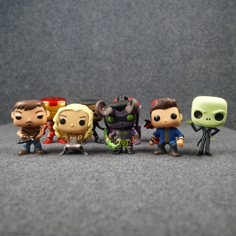 Originálny funkue figurín pavúk muž Black Panther Doll Games Thrones Daenerys Targaryen Model ozdoby stolová dekorácia auta