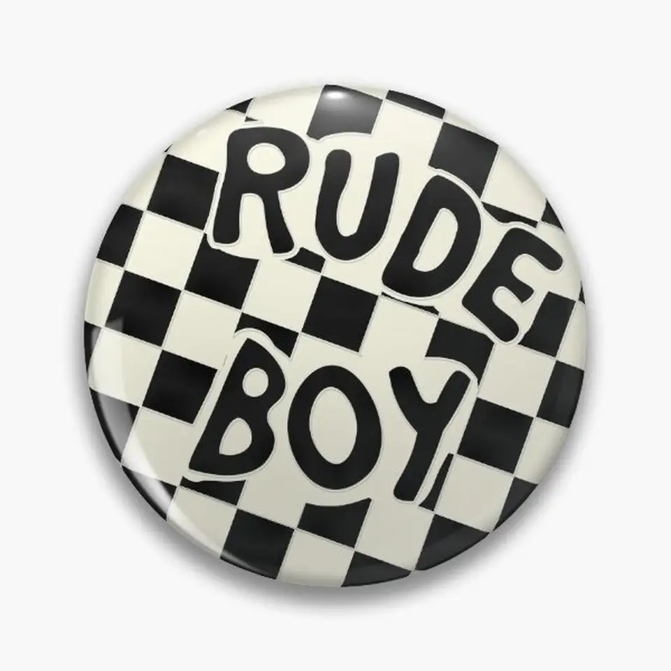 Originálny gombík Rude Boy v Light Purple Dirty Mind Pin Buttons Brošne